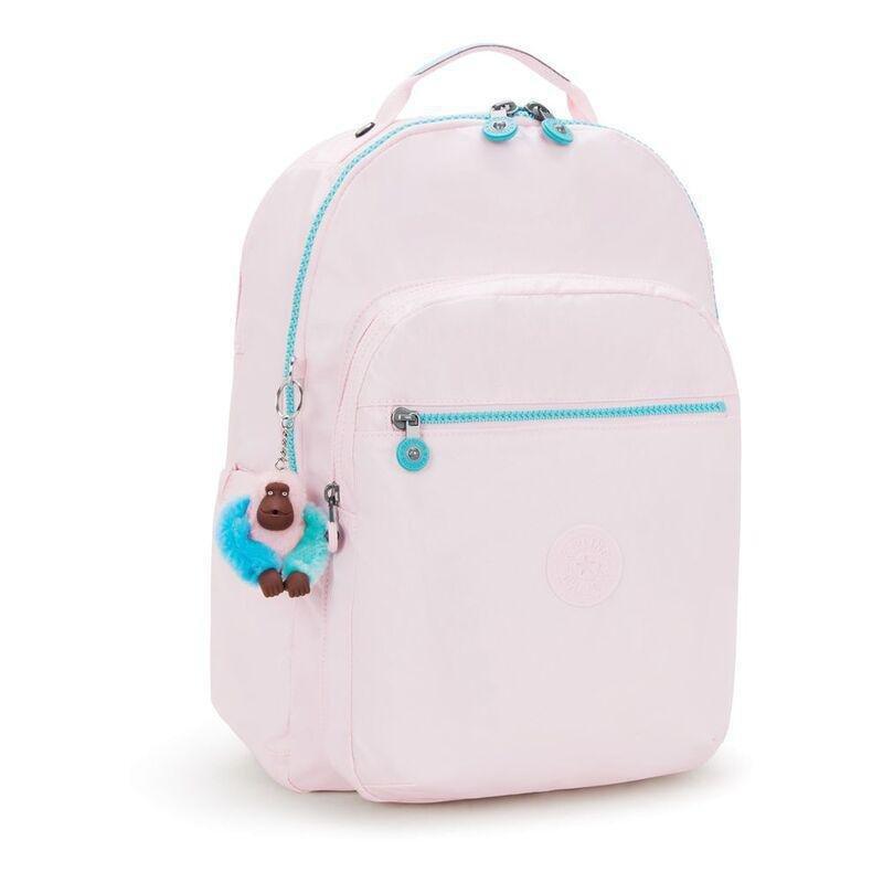 Kipling Seoul Lap Sea Pink Met Backpacks, , large image number 2