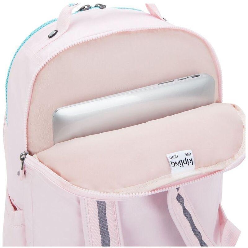 Kipling Seoul Lap Sea Pink Met Backpacks, , large image number 4