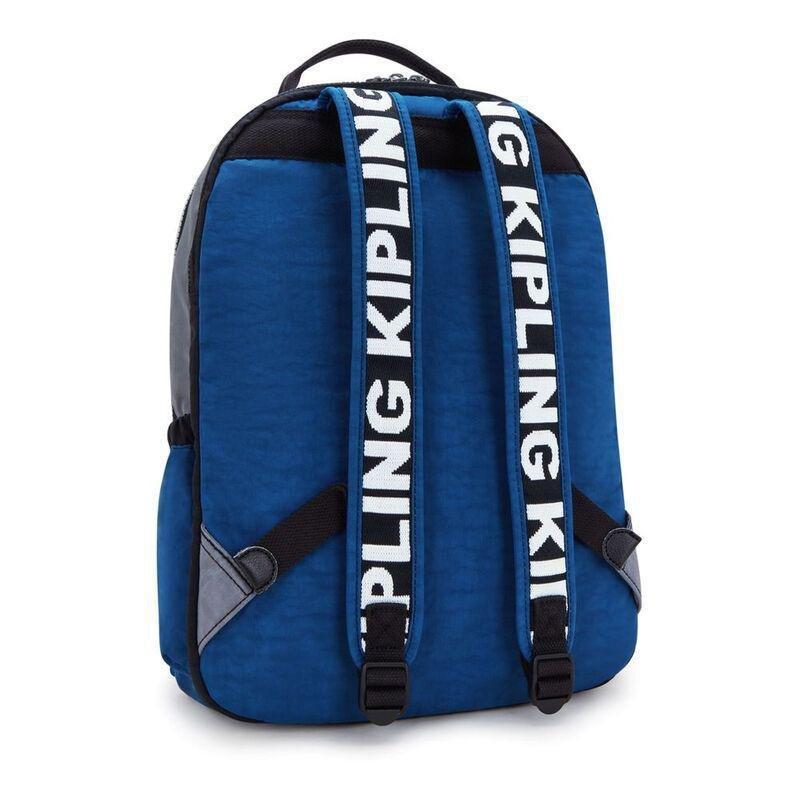 Kipling Seoul Lap Scuba Blue Bl Backpacks, , large image number 1