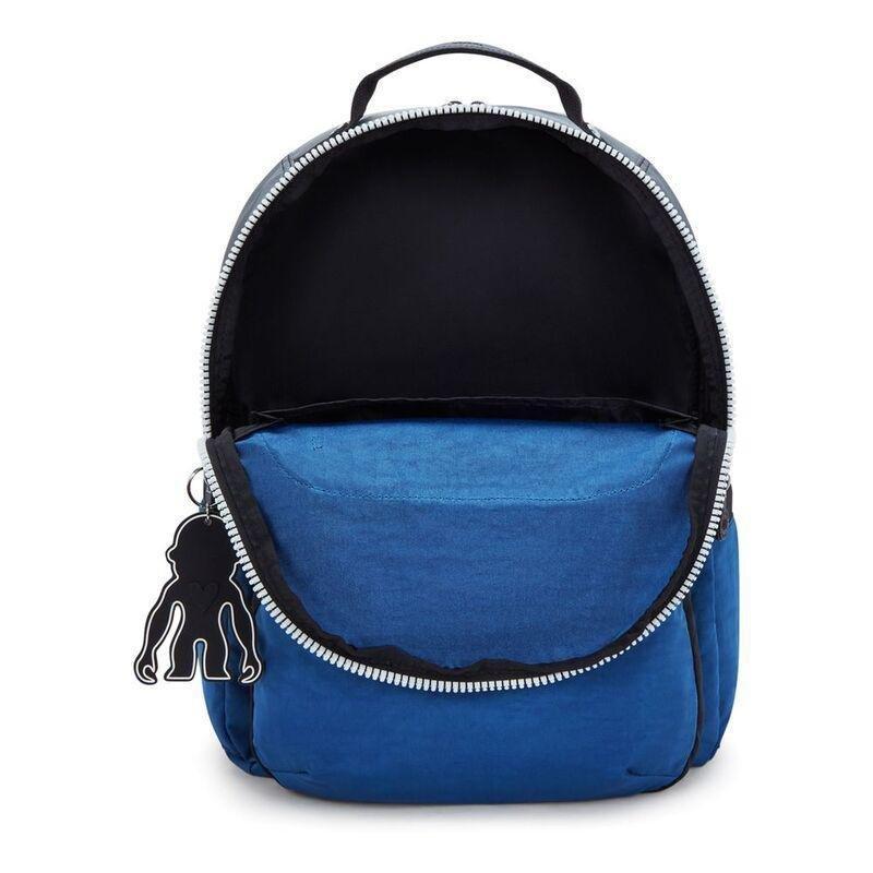 Kipling Seoul Lap Scuba Blue Bl Backpacks, , large image number 2