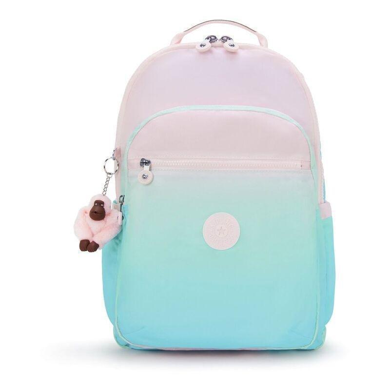 Kipling Seoul Lap Gradient Sea Backpacks, , medium