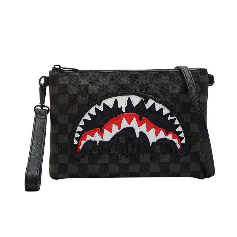 Sprayground Dripping Sharks In Paris Crossover Clutch, , medium