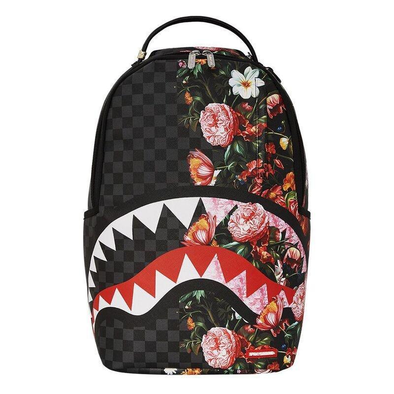 Sprayground Split Pink Floral Check DLXSV Backpack, , medium