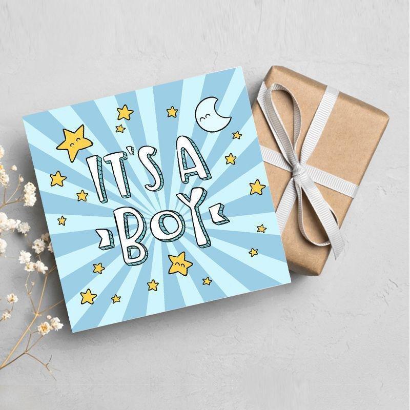 Share The Love It's A Boy New Born Greeting Card, , large image number 0