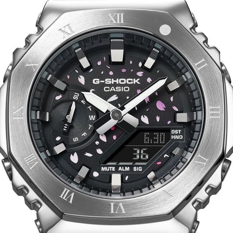Casio G-Shock GM-2100TTTR-8ADR ONE OK ROCK Collaboration Model Men's Analog-Digital Watch - White / Silver, , large image number 1