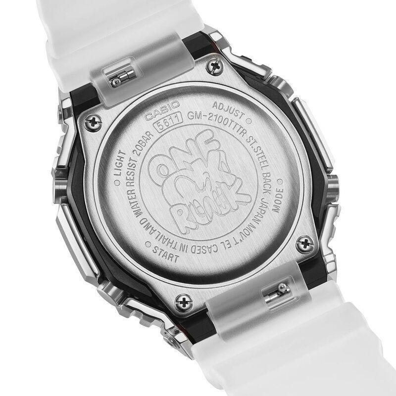 Casio G-Shock GM-2100TTTR-8ADR ONE OK ROCK Collaboration Model Men's Analog-Digital Watch - White / Silver, , large image number 4