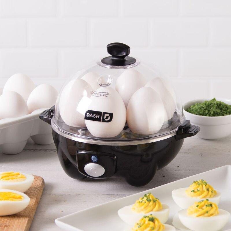Dash Rapid Egg Cooker - Black with Free Dash Waffle Maker - Aqua (Bundle), , large image number 1