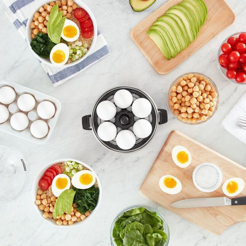 Dash Rapid Egg Cooker - Black with Free Dash Waffle Maker - Aqua (Bundle), , large image number 5