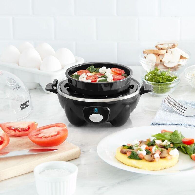 Dash Rapid Egg Cooker - Black with Free Dash Waffle Maker - Aqua (Bundle), , large image number 6