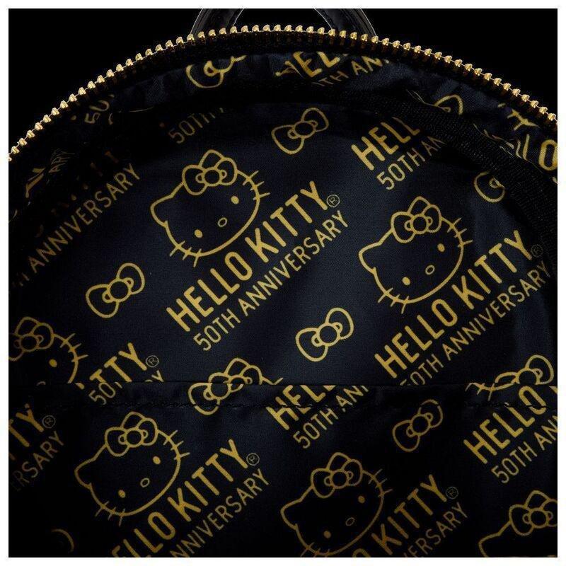 Loungefly Leather Sanrio 50th Anniversary Metallic Gold Mini Backpack, , large image number 2