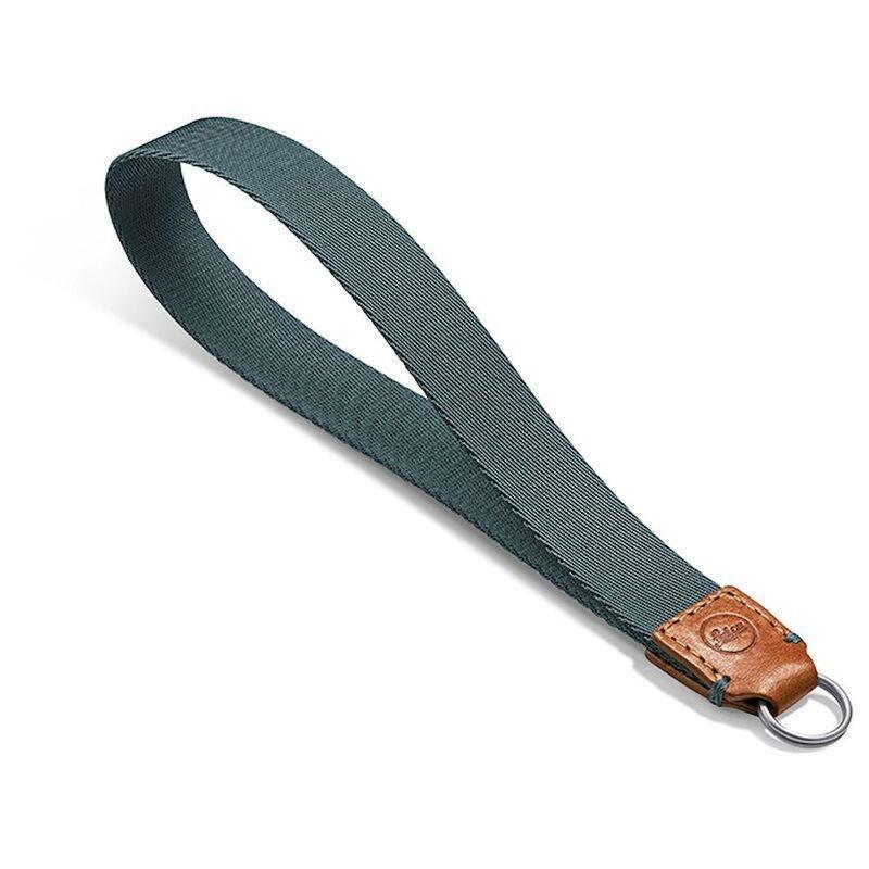 Leica Wrist Strap Fabric Leather Cognac - Petrol, , large image number 0