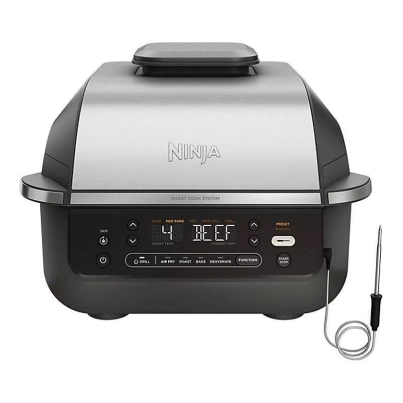 Ninja Foodi Smart 5-in-1 Indoor Grill & Air Fryer with Built-in Thermometer, , medium
