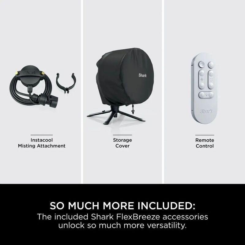 Shark FlexBreeze High-Velocity Cordless & Corded Fan, , large image number 2