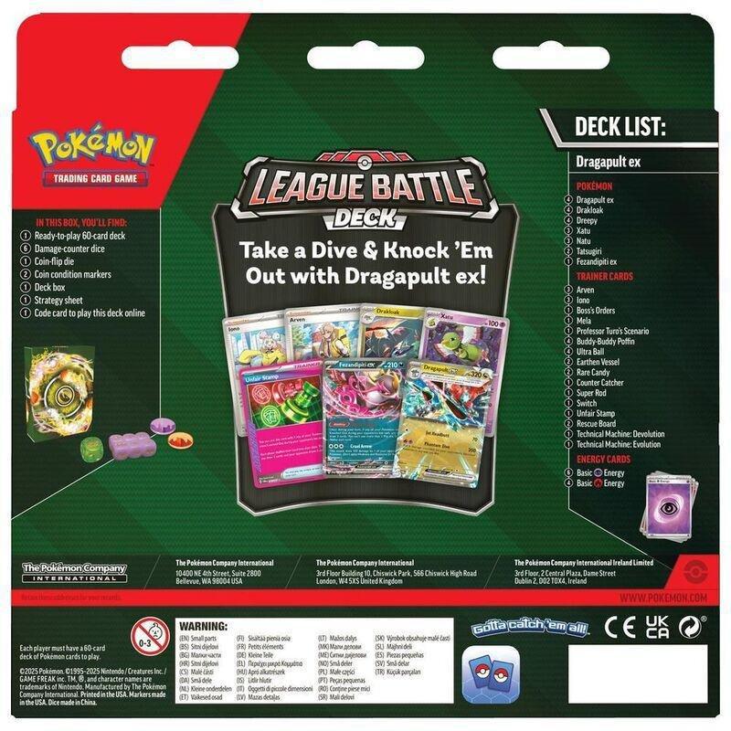 Pokemon TCG Dragapult Ex League Battle Deck, , large image number 0