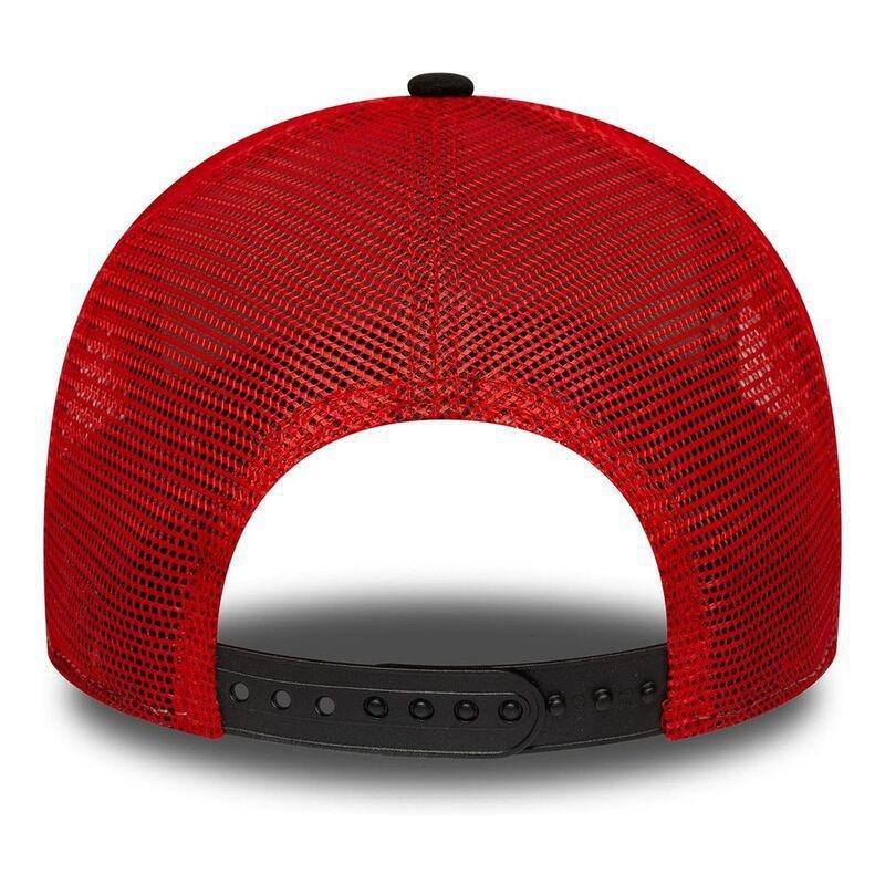 New Era Script Logo 9Forty Trucker Chicago Bulls Black Cap (One Size), , large image number 2