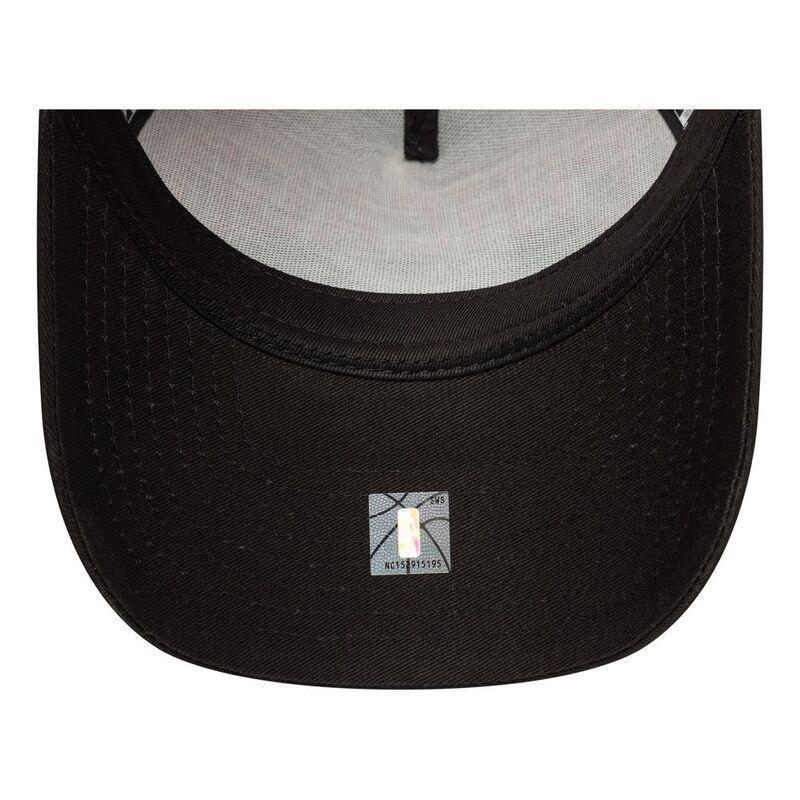 New Era Script Logo 9Forty Trucker Chicago Bulls Black Cap (One Size), , large image number 4