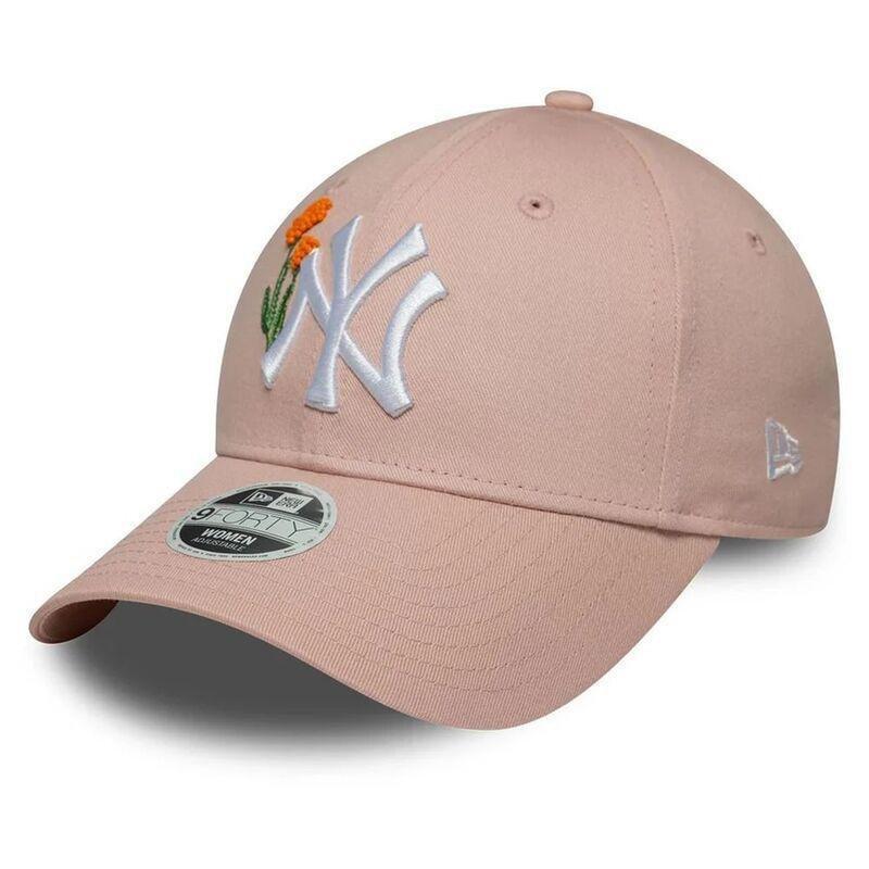 New Era Womens Beaded 9Forty New York Yankees Pastel Pink Cap (One Size), , large image number 2
