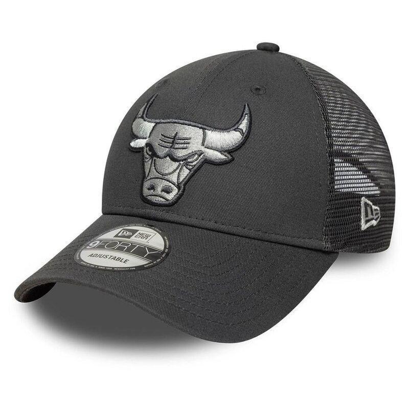 New Era Nba 9Forty Trucker Chicago Bulls Dark Grey Cap (One Size), , medium