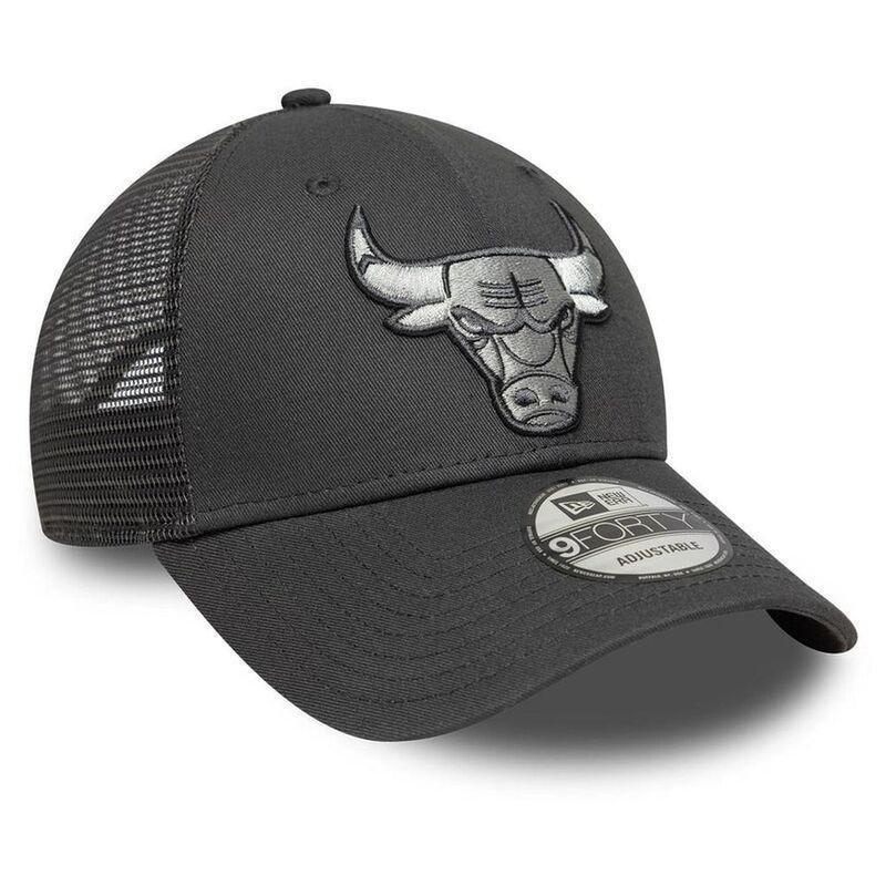 New Era Nba 9Forty Trucker Chicago Bulls Dark Grey Cap (One Size), , large image number 2