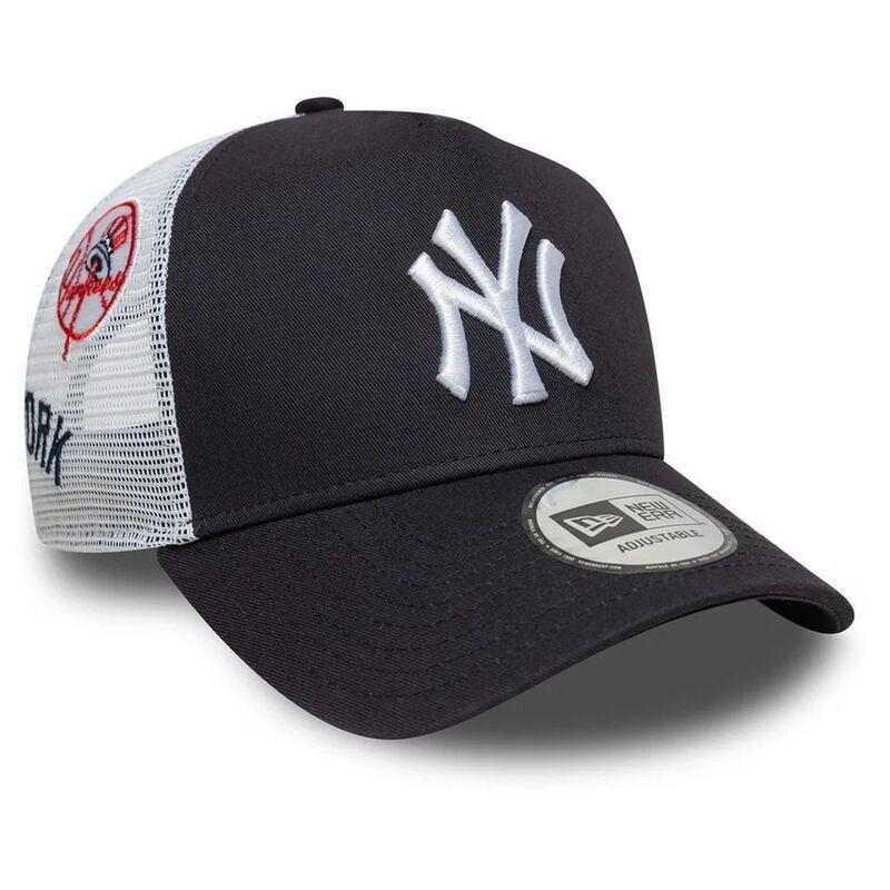 New Era Multi Patch Trucker New York Yankees Navy Cap (One Size), , large image number 1