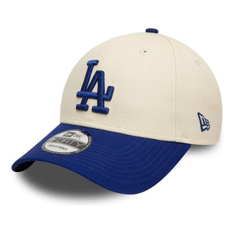 New Era Colour Block 9Forty Los Angeles Dodgers Beige Cap (One Size), , medium