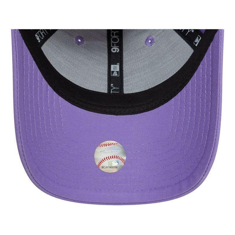 New Era Womens League Essential 9Forty Los Angeles Dodgers Purple Cap (One Size), , medium