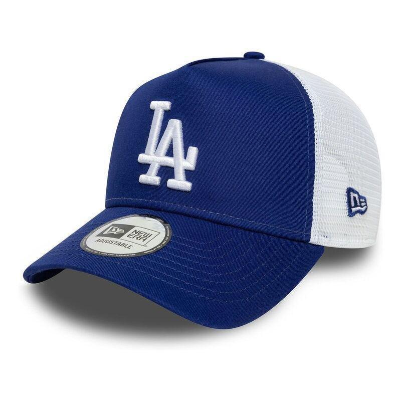 New Era Side Patch 9Forty Trucker Los Angeles Dodgers Dark Blue Cap (One Size), , large image number 1
