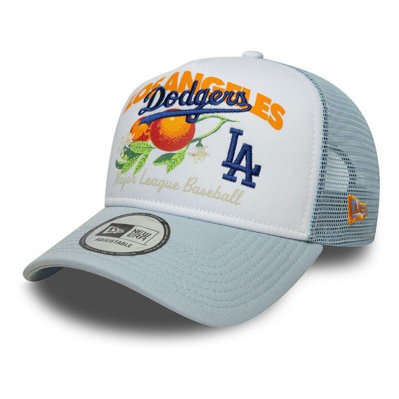 New Era Team Fruit Graphic Trucker Los Angeles Dodgers Blue Cap (One Size), , medium
