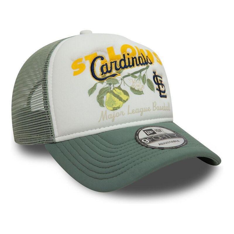 New Era Team Fruit Graphic Trucker St Louis Cardinals Green Cap (One Size), , medium