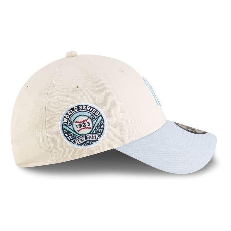 New Era Patch Logo 9Forty New York Yankees Beige Cap (One Size), , medium