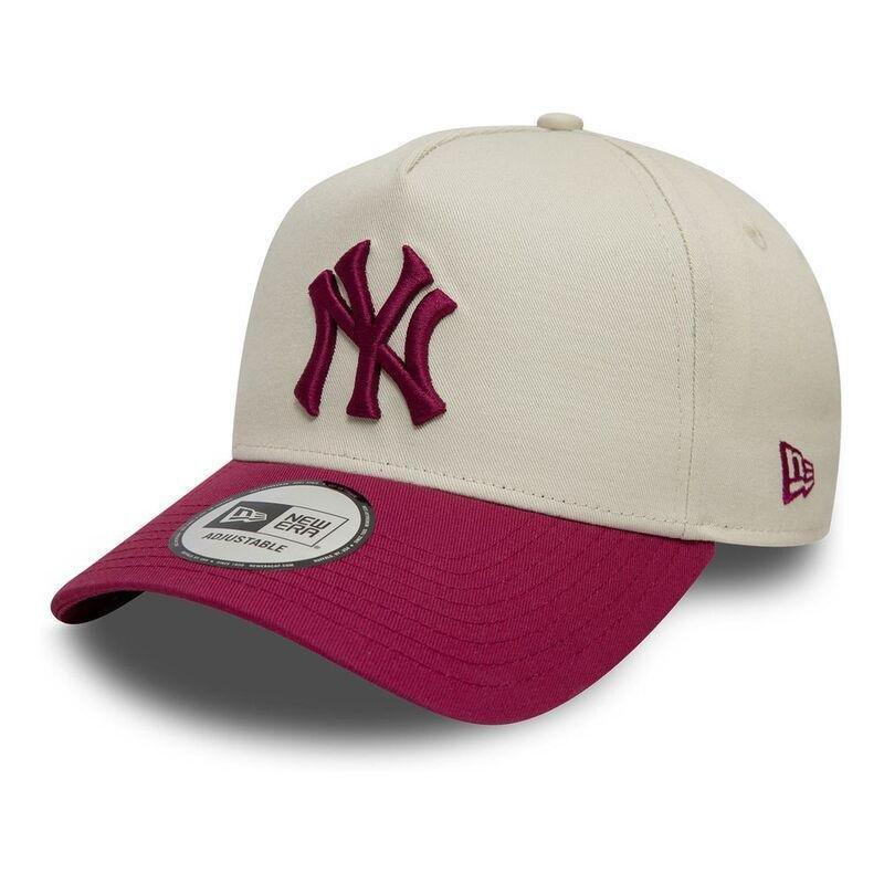 New Era Patch Logo E Frame New York Yankees Beige Cap (One Size), , medium