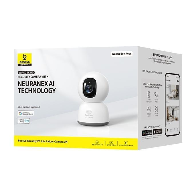 Baseus Security P1 Lite Indoor Camera 2K - White, , large image number 0