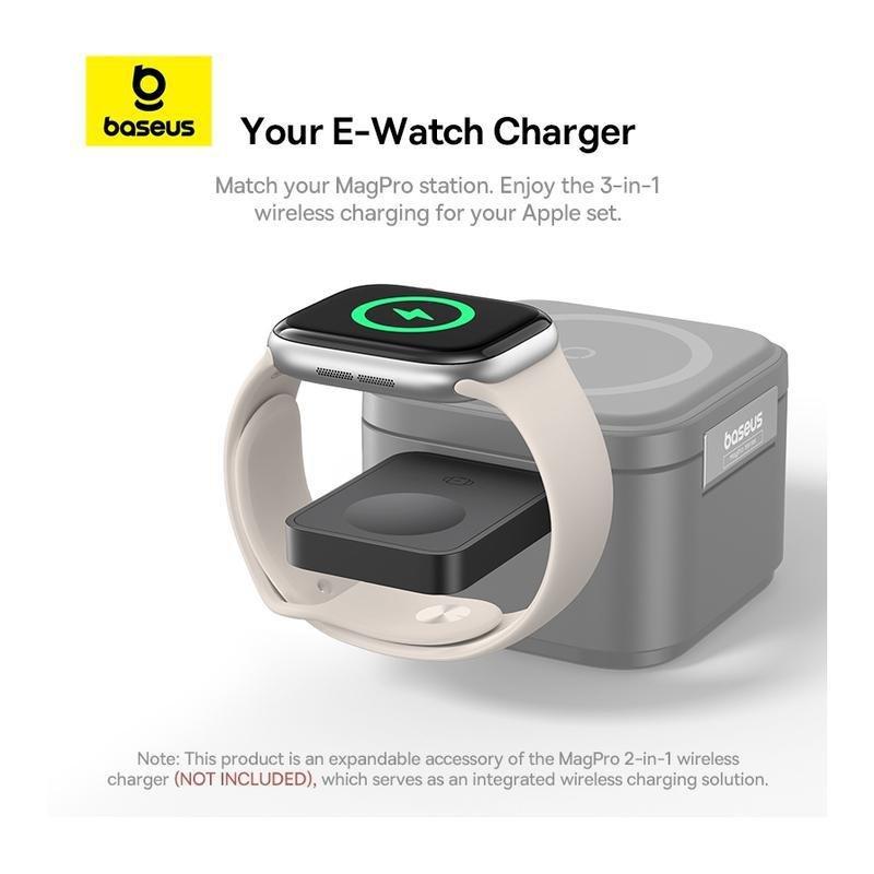 Baseus MagPro Magnetic Wireless Charger for E-Watch 2.5W - Cosmic Black, , large image number 4