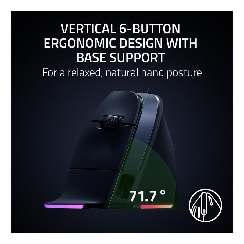 Razer Pro Click V2 Vertical - Right-handed Vertical Ergonomic Wireless Mouse, , large image number 0