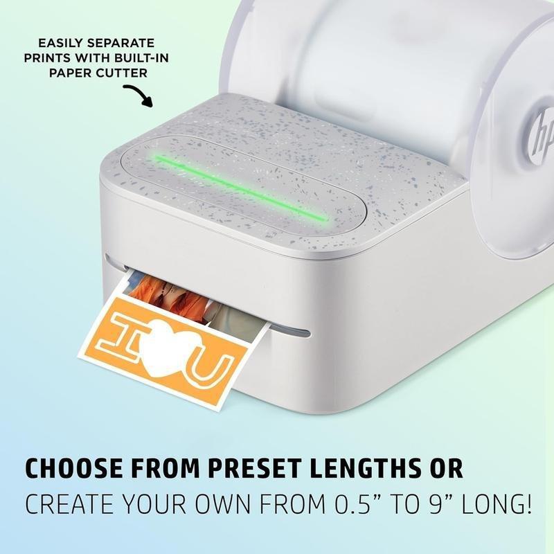 HP Sprocket Panorama 500 Instant Portable Color Label & Photo Printer - White, , large image number 3