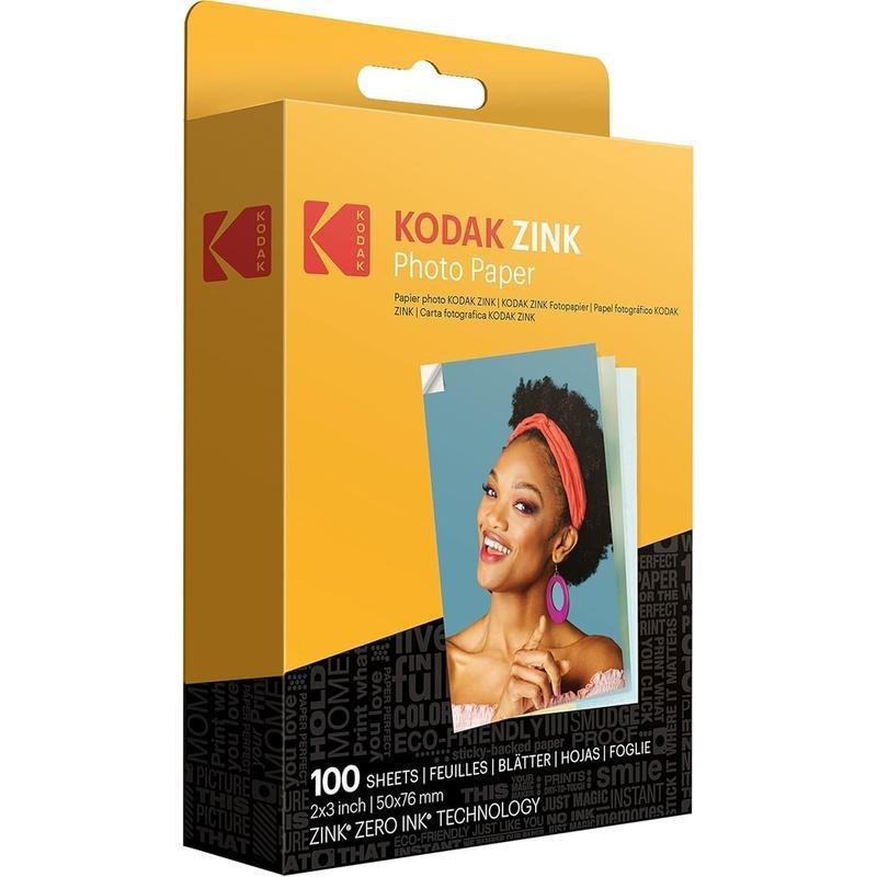 Kodak 2x3 Premium Zink Photo Paper Compatible with Kodak Smile Kodak Step Printomatic - 100 pack, , large image number 1