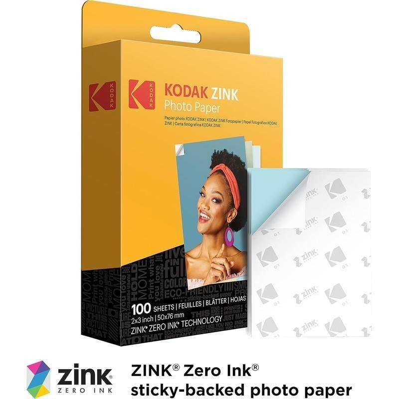 Kodak 2x3 Premium Zink Photo Paper Compatible with Kodak Smile Kodak Step Printomatic - 100 pack, , large image number 2