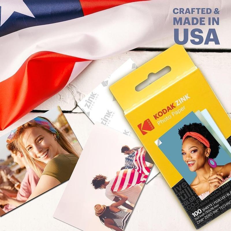 Kodak 2x3 Premium Zink Photo Paper Compatible with Kodak Smile Kodak Step Printomatic - 100 pack, , large image number 3