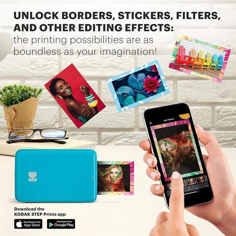 Kodak Step Mobile Instant Photo Printer 2x3 - Blue, , large image number 2