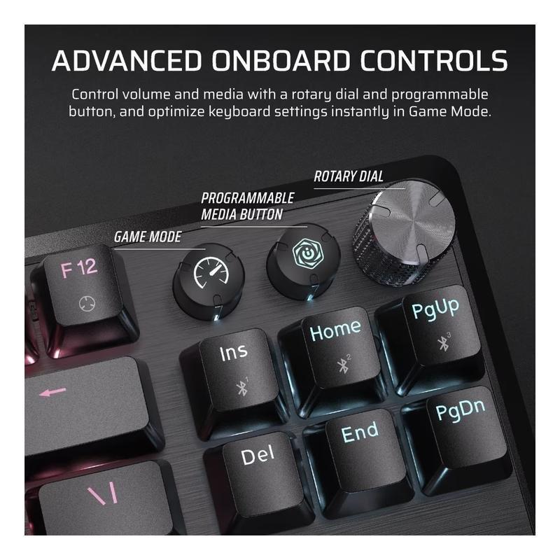 Corsair K70 PRO TKL High-Performance Hall Effect Programmable Gaming Keyboard with Rapid Trigger - Black, , large image number 5