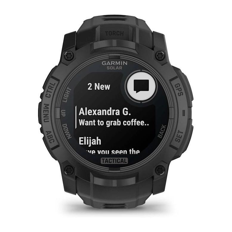 Garmin Instinct 3 Solar 50mm Tactical Edition - Black With Black Silicone Band, , large image number 1