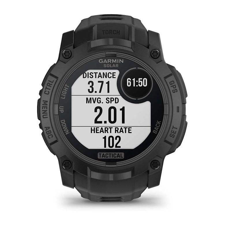 Garmin Instinct 3 Solar 50mm Tactical Edition - Black With Black Silicone Band, , large image number 4