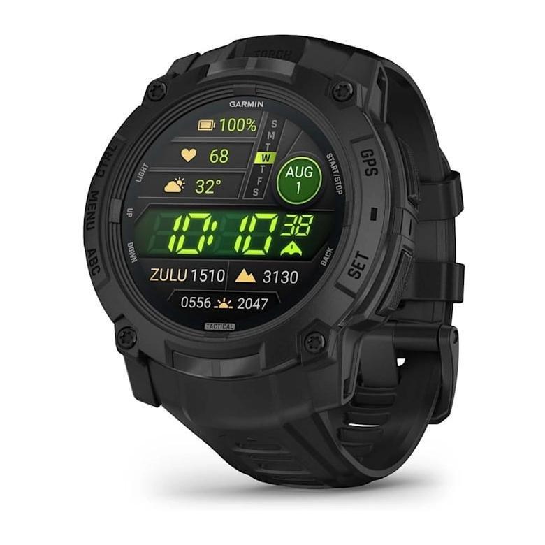 Garmin Instinct 3 Amoled 50mm Tactical Edition - Black With Black Silicone Band, , medium
