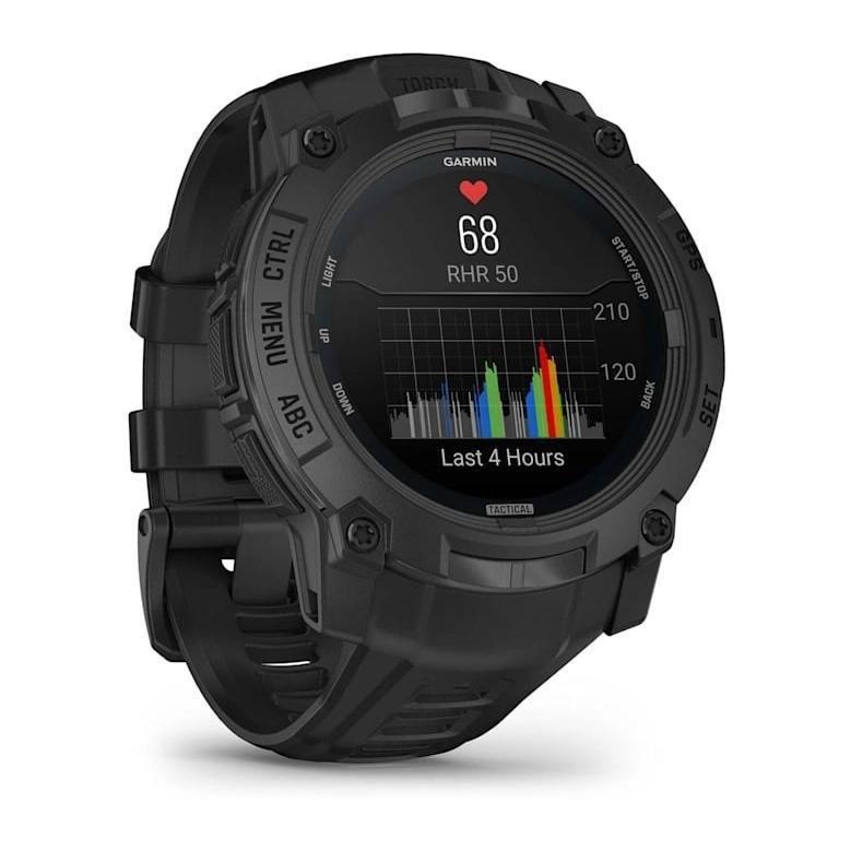 Garmin Instinct 3 Amoled 50mm Tactical Edition - Black With Black Silicone Band, , large image number 2