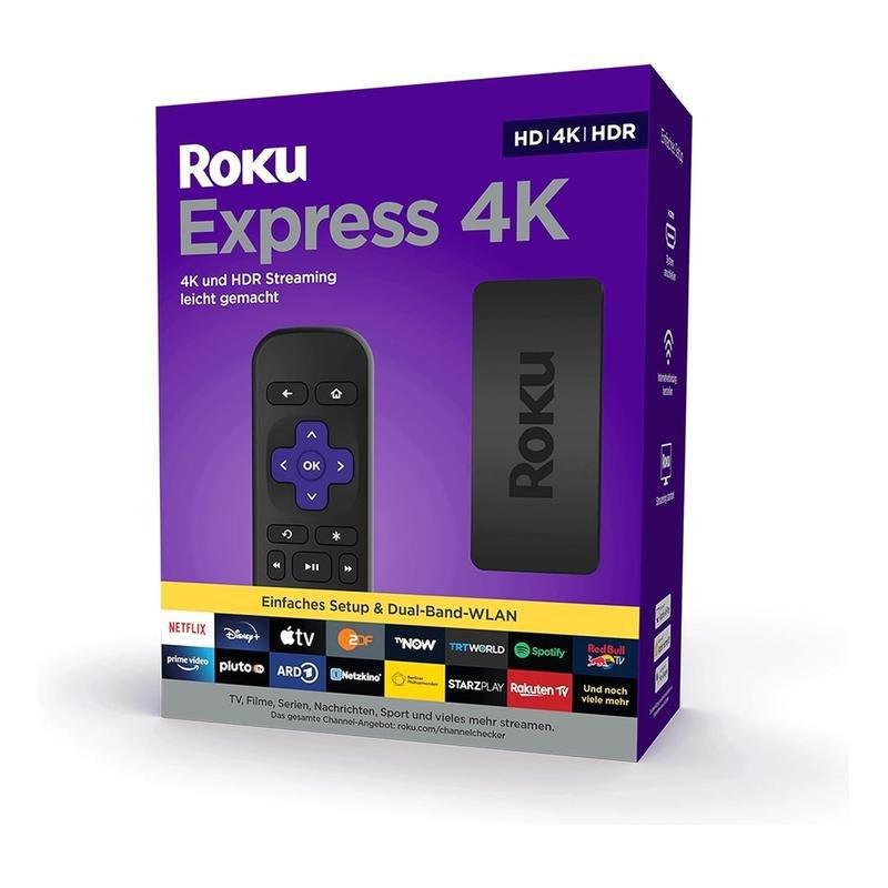 Roku Express HD Brillant 4K Picture & Vivid HDR Colour Streaming Media Player, , large image number 0