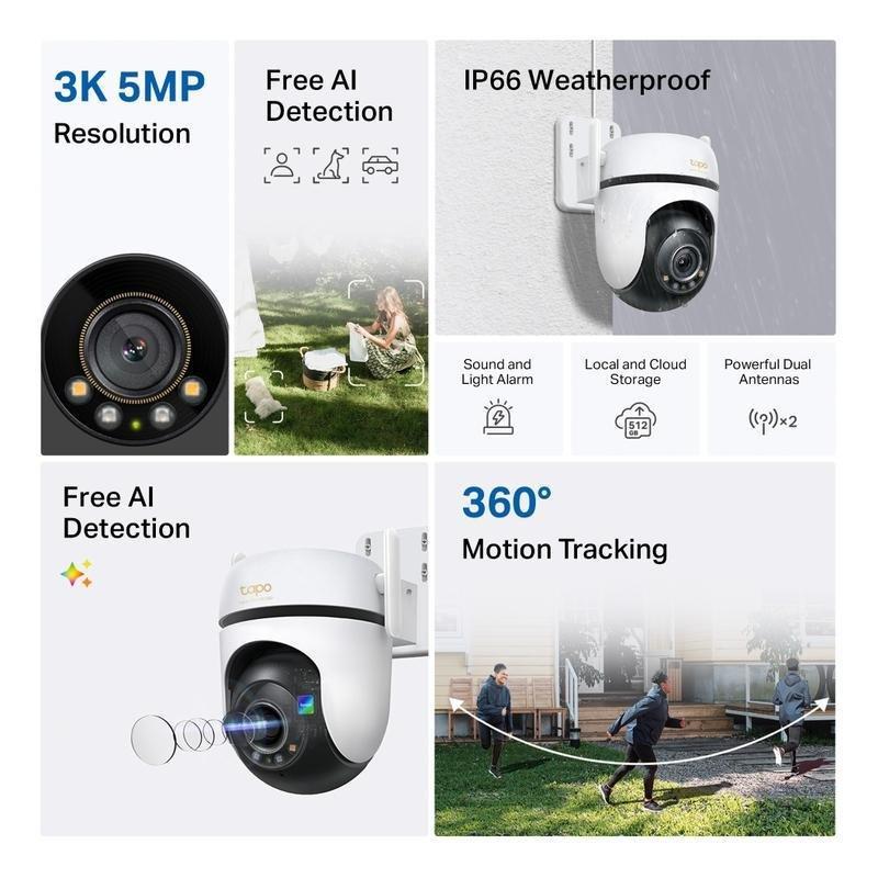 TP-Link TAPO C530WS Outdoor Pan/Tilt Security Wi-Fi Camera, , large image number 3