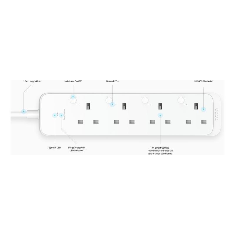 TP-Link TAPO P304M Smart Wi-Fi Power Strip, , medium