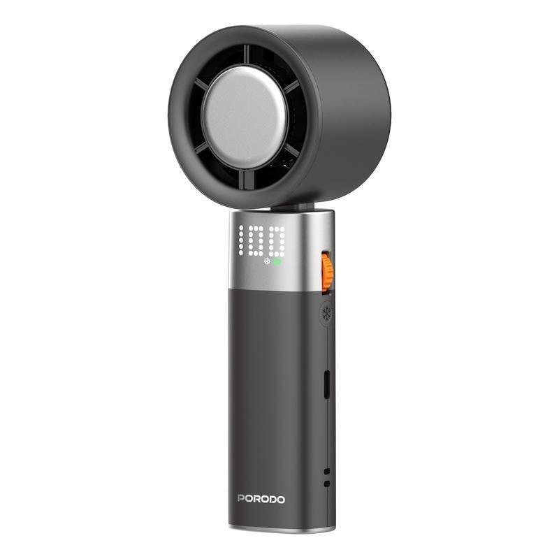 Porodo Life Style Handheld Turbo Fan - Black, , large image number 0