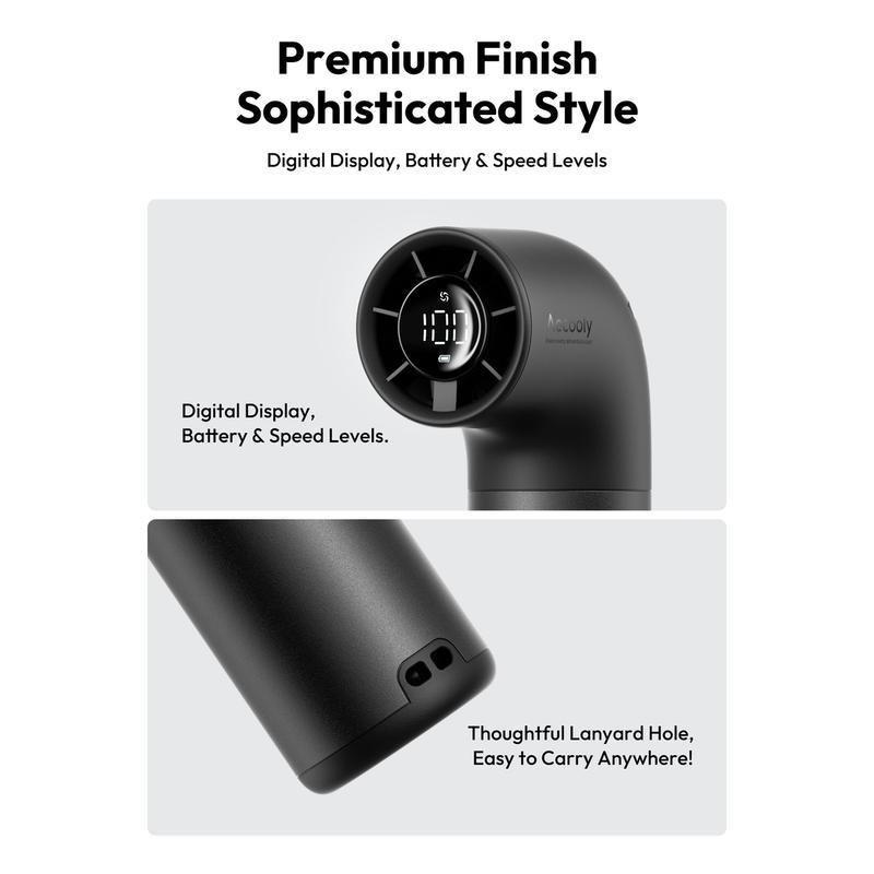 Aecooly Aero Pro Handheld High-Speed Fan 19000RPM 6-Speed Aluminum Alloy - Black, , large image number 3