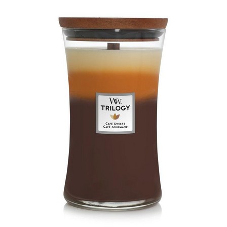 WOOD WICK - Woodwick Candle Trilogy Hourglass Café Sweets (Large)